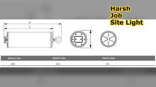 ضوء عمل LED قوي بقدرة 15 وات للوظائف القاسية
