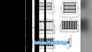 ضوء LED بحري 200 واط مقاوم للتآكل