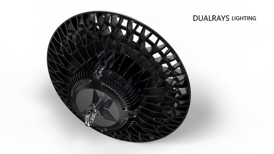 وميض خالٍ من الوميض UFO LED High Bay Light IK08 Meanwell LUXEON 100W 140LPW IP65