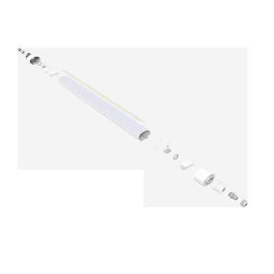 160LPW Tri-Proof LED Lights Dualrays IP66 IK10 4ft / 40W لمحطة القطار / الحافلات