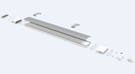 D2.5 LED للإضاءة الثلاثية Hi-Slim &amp; Buckle End Cap Design لتوفير تكلفة العمالة