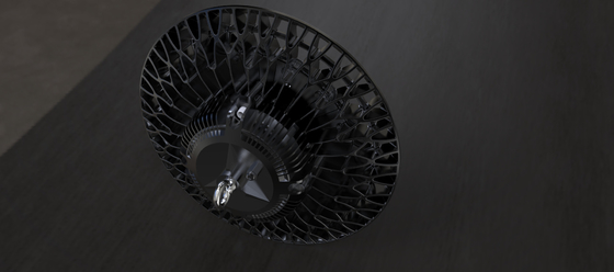 مكافحة التآكل UFO LED High Bay Light 100W IP65 تطبيقات الوهج المنخفض