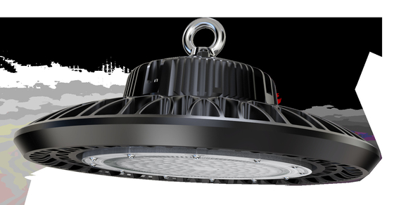 200W UFO LED High Bay Light Low Light Decay ممتاز تبديد الحرارة