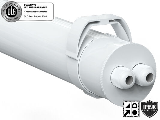 1.2m 40W 130LPW TB7 ضوء LED أنبوبي أمونيا للأشعة فوق البنفسجية للمزارع DIP طاقة قابل للتبديل و 3CCT