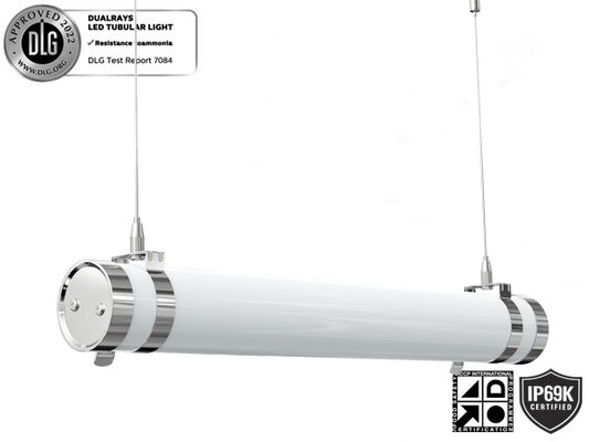 5ft 50W IP69K IK10 LED Tri Proof Light للتخزين الإضاءة