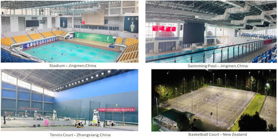 ضوء رياضي مضاد للوهج 100 واط لـ 100 واط استبدال مع 7 سنوات ضمان مع التحكم اللاسلكي الذكي زيغبي