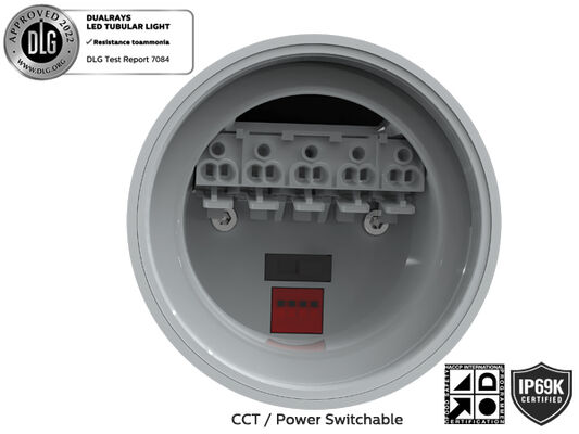 غبار الماء برهان LED ثلاثي ضوء 160LPW 20W 30W 40W 50W PIR مستشعر T8 أنابيب استبدال
