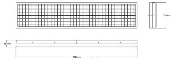 Ip66 1500W عالية الصاري LED الأضواء الكاشفة ضباب الملح Resitant SAA ، RCM CE ROHS SMD5050