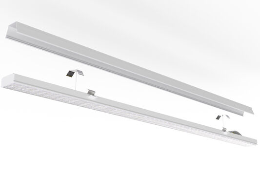 وحدة إضاءة خطية LED عالمية قابلة للتحويل بقدرة 75 وات DIP سريعة النقر مع 160LPW لاستبدال الفلورسنت T5/T8 مع زاوية شعاع 30°/60°/90°/110°/مزدوجة 25°/25° L/25° R اختيارية