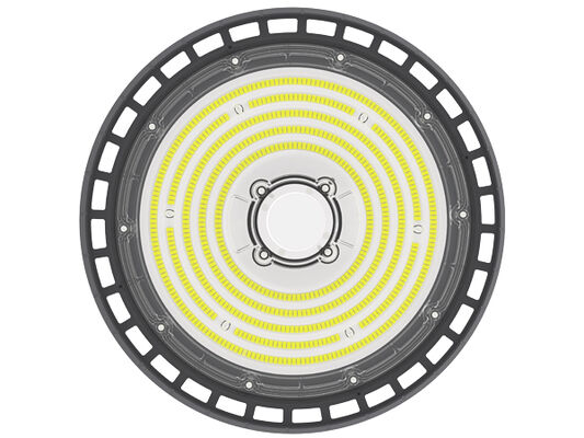 DUALRAYS HB2 DIP طاقة قابلة للتحويل و3CCT UFO LED Highbay Light مع عتبة ضوء النهار | مستشعر الميكروويف مع عتبة ضوء النهار أو حصاد ضوء النهار| الطوارئ اختياري