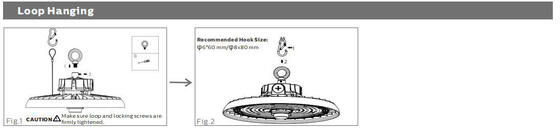 100 Watts UFO LED High Bay Light IK10 مع CB CB ASS TUV للمستودع الكبير