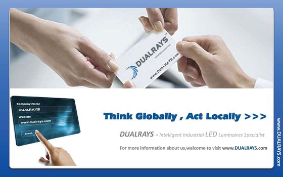 DUALRAYS F4 LED إضاءة أرضية رياضية مثبتة على الحائط تركيب تركيب مواسير سقف