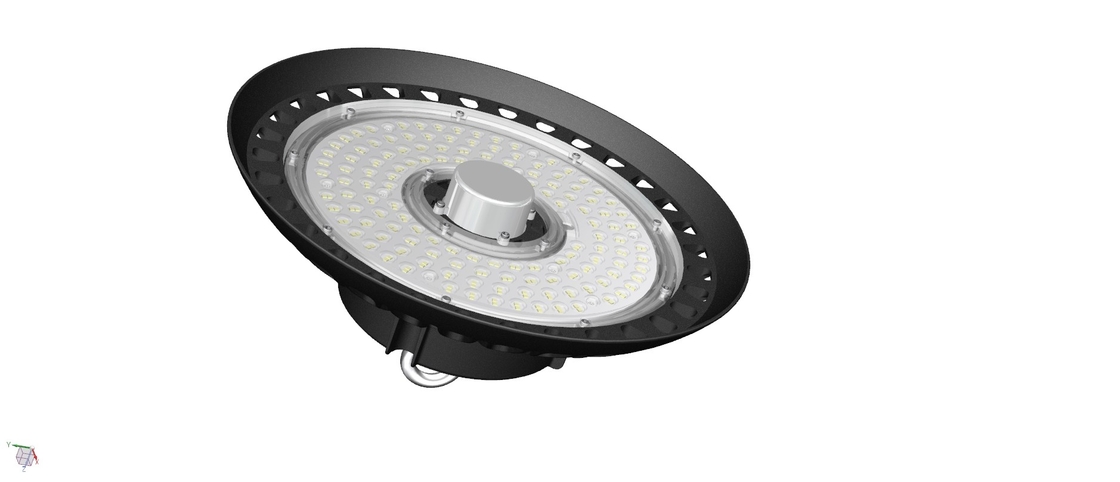 انخفاض ضوء التسوس UFO LED High Bay Light 150W 140LPW المدمج في سلسلة ربط السائق المتاحة