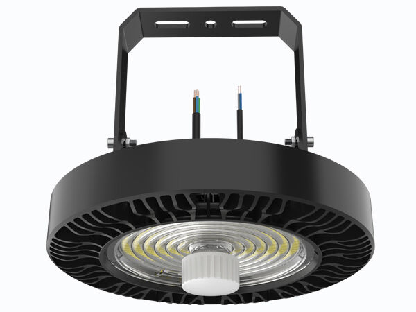 مصباح LED عالي الإضاءة UFO قابل للتبديل HB4H DIP 3CCT 150W 150LPW مع عاكس ألومنيوم 90 درجة حماية IP65 IK08 مستودع أوروبا