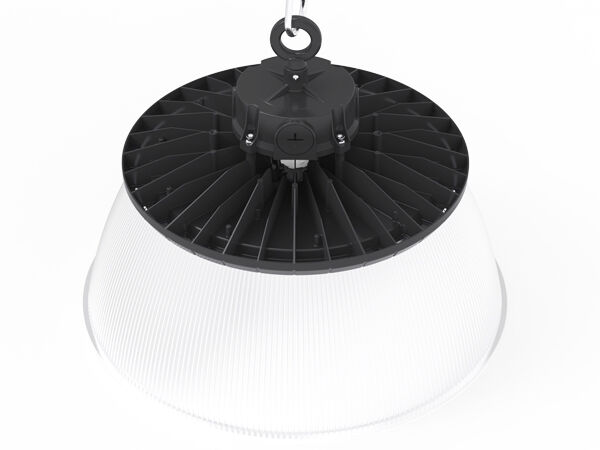DUALRAYS 100W HB2 DIP طاقة قابلة للتحويل و3CCT UFO LED Highbay Light 170LPW مطبقة على المستودعات وقاعات الخدمات اللوجستية