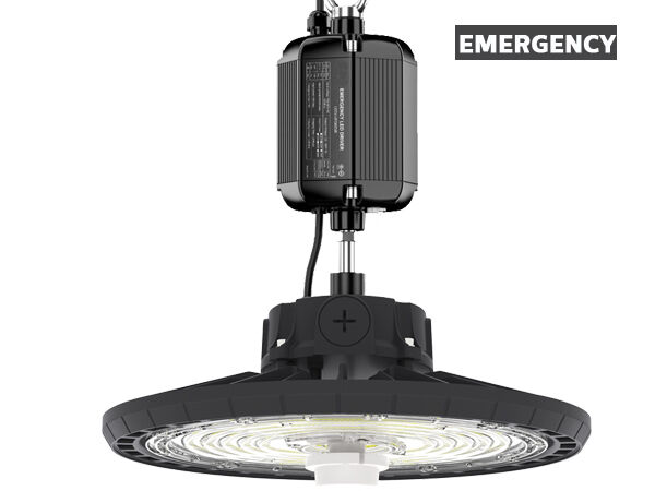 طاقة قابلة للتحويل HB2 DIP و3CCT UFO LED Highbay Light 100W 170LPW بزاوية 60 درجة | 90° | زاوية شعاع 120 درجة اختيارية