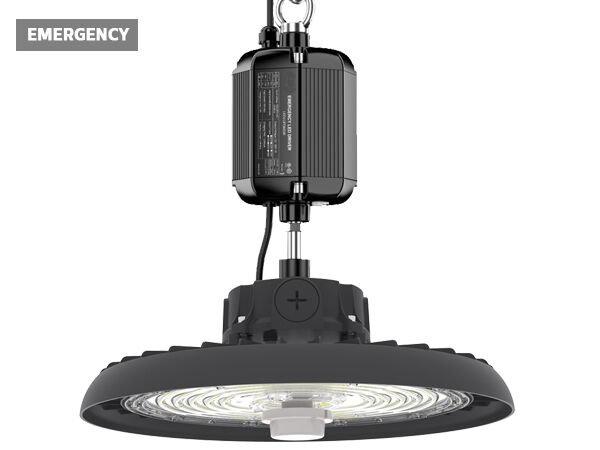 طاقة قابلة للتحويل HB3 DIP و3CCT UFO LED Highbay Light 190LPW مخزون في مستودع أوروبا مع وظيفة الطوارئ مع 30W@3hrs اختياري