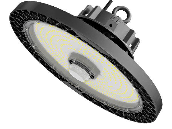 240 واط HB4 مستشعر الحركة القابل للتوصيل UFO High Bay 160LPW كفاءة CRI&gt; 80Ra 0 / 1-10V DALI Dimming