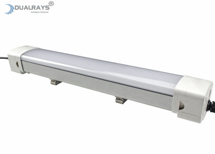 Dualrays D5 Series 2ft 20W مبيت بلاستيكي LED ثلاثي برهان مصباح IP66 IK10 Boke مزود طاقة مع مستشعر ميكروويف
