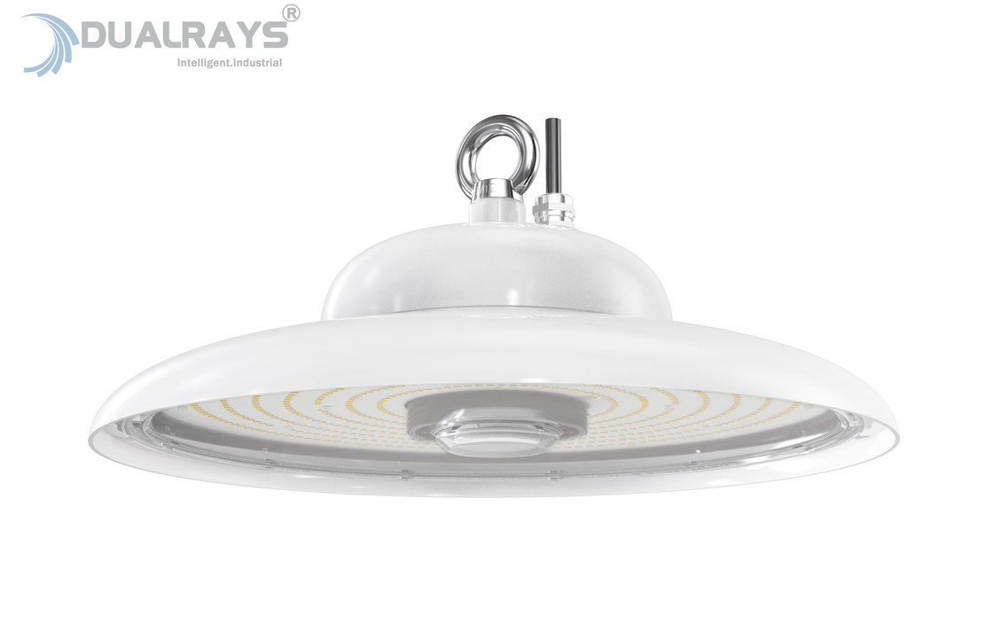 مستشعر الحركة وضوء النهار عكس الضوء 100W 150W 200W IP65 UFO High Bay Light لمصنع الأغذية