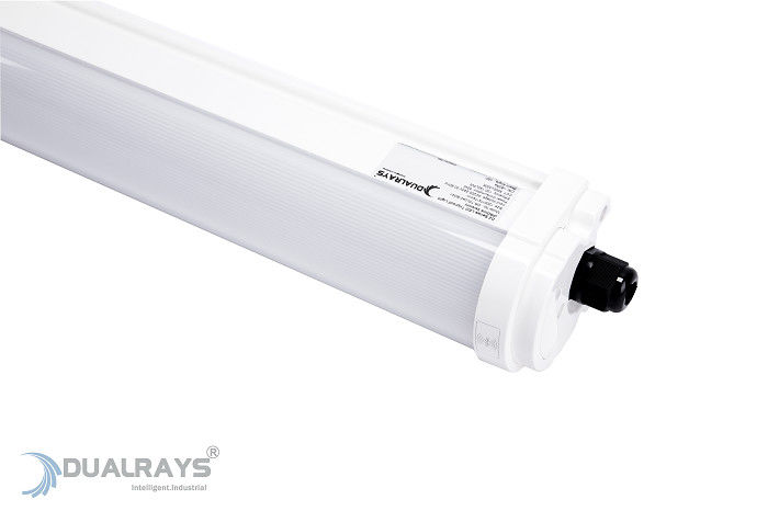 كامل البلاستيك الإسكان LED ثلاثي إثبات مصباح 4ft 160LPW IP65 لحياة طويلة في مستودع وقوف السيارات