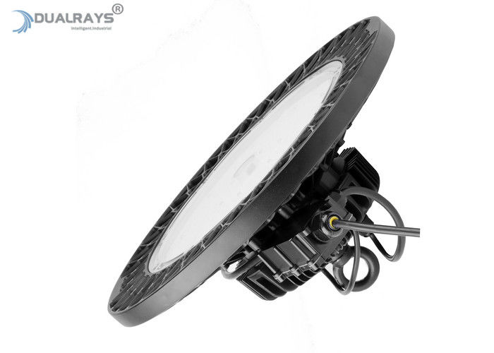 Dualrays 150W HB5 أسود الإسكان UFO LED High Bay Light لمركز المعارض CE RoHS Cert