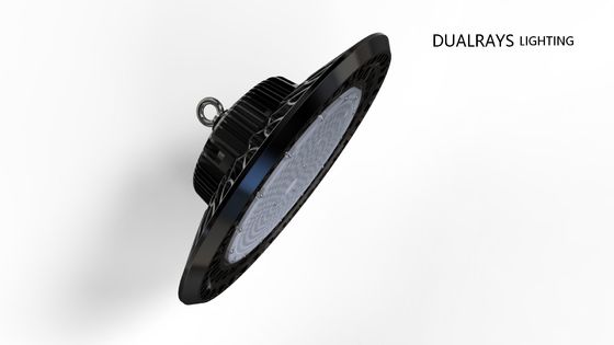 50000 Hours Life 100W 140LPW Industrial UFO High Bay Led Lighting Bell أسود أبيض
