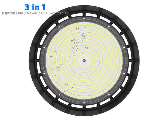 موافقة CE SAA DUALRAYS LIGHTING HB5 100W 150W 200W LED High Bay High Bright LED High Bay 130lm / W 3000K 4000K 5000K إضاءة مستودع القاعة الداخلية